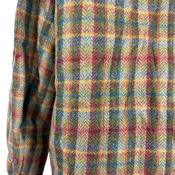 Liz Claiborne Sport Vintage Plaid Herringbone 100% Wool Suit Jacket Blazer sz 6 - Picture 12 of 16